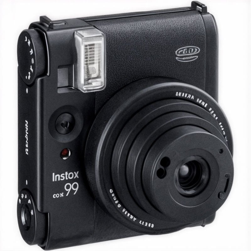 كاميرا فورية من إنستكس مع عدسة واسعة.